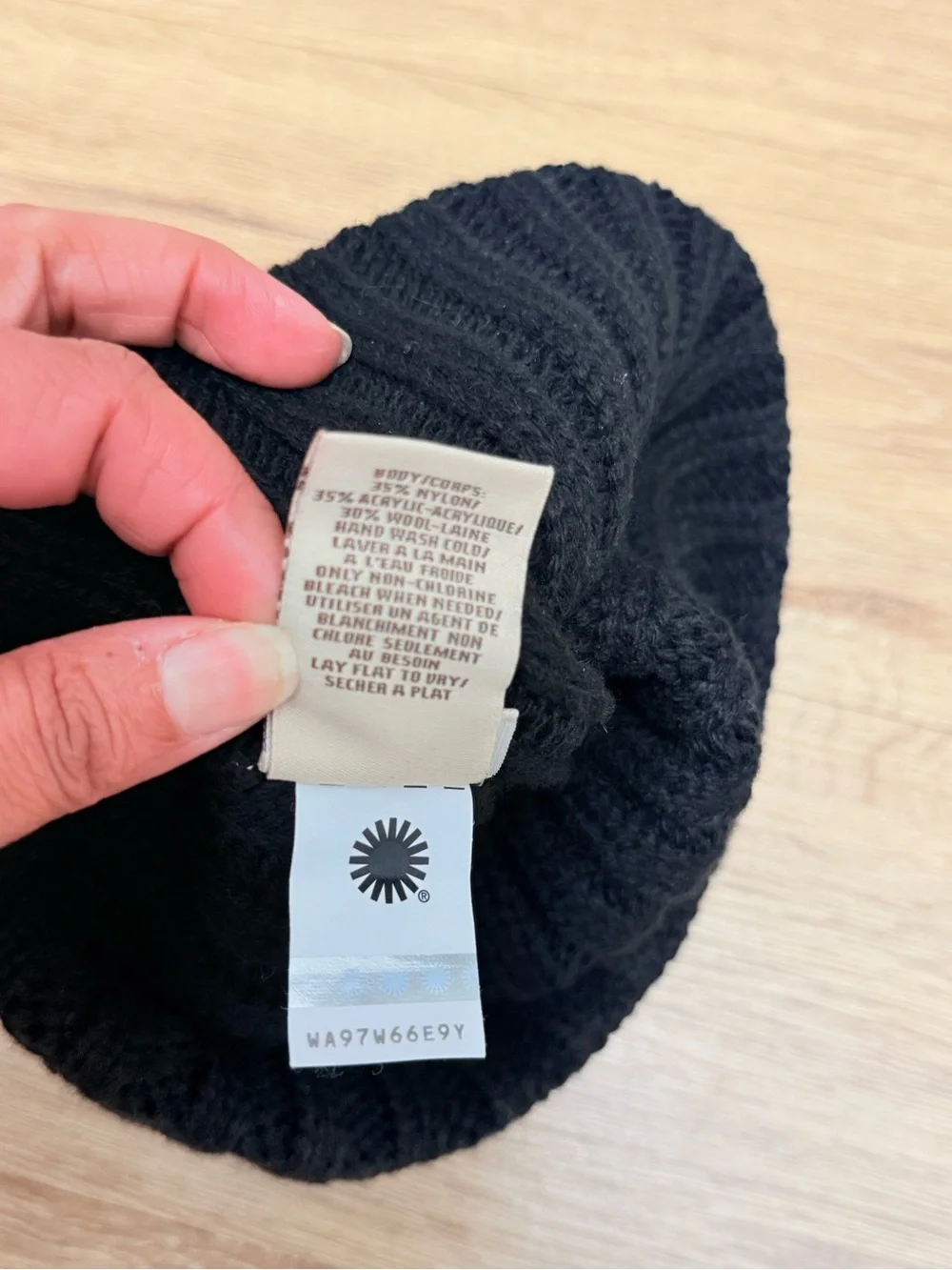 UGG black Knit Pom Beanie